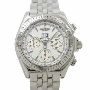 BREITLING Crosswind Big Date A44355 Chronograph White Dial Mens 90275870